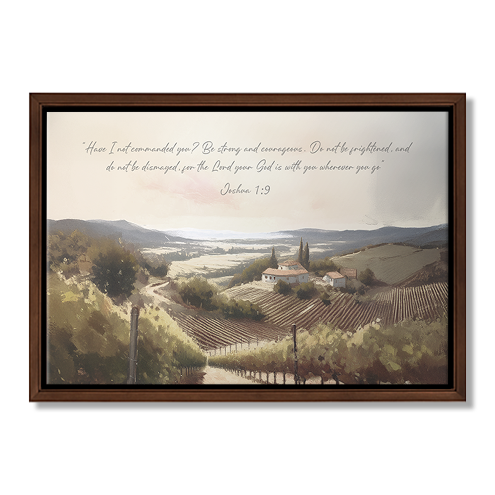 Vineyard Stillness Custom Landscape Wall Art
