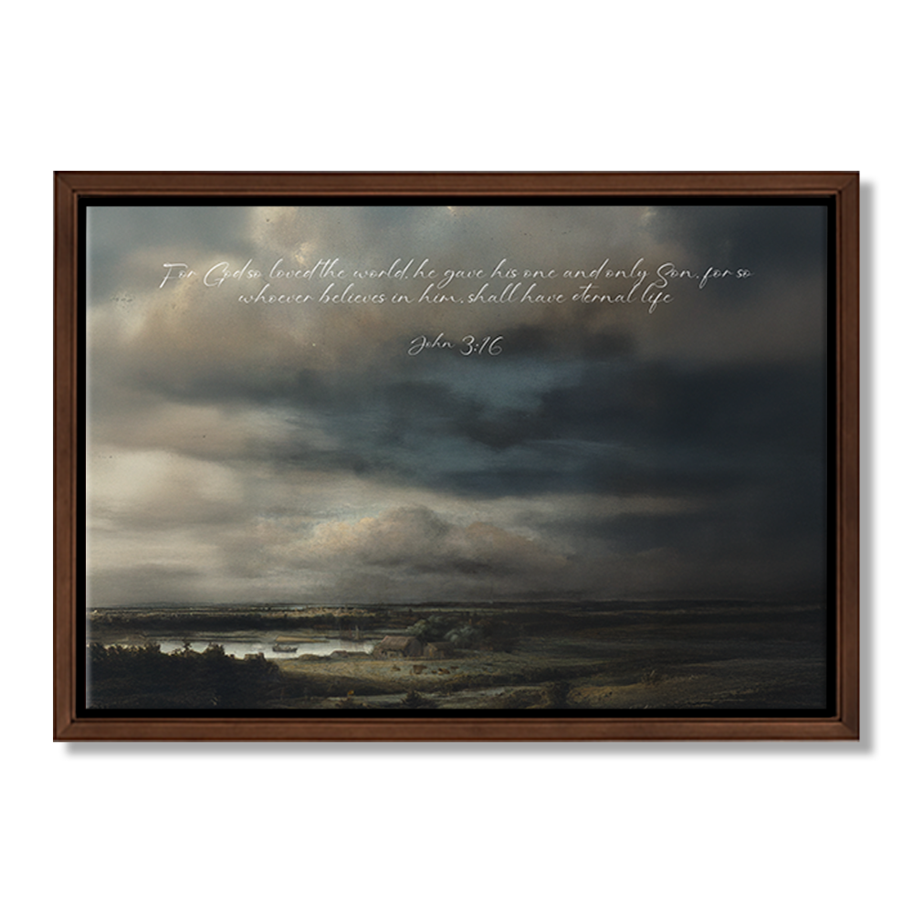 Storm over Still Waters Personalized Scripture Wall Art