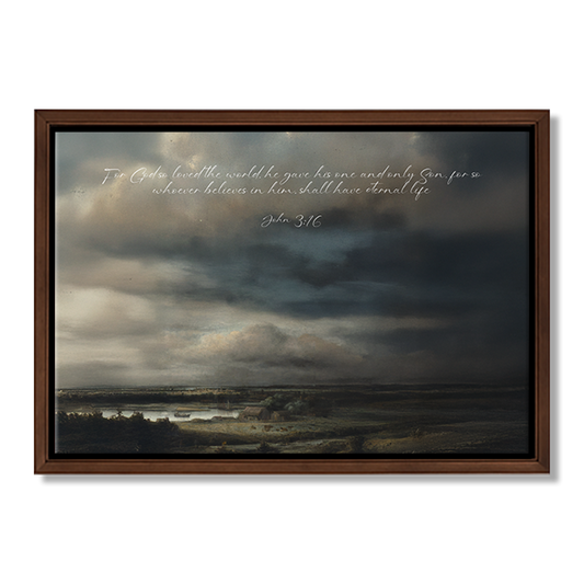 Storm over Still Waters Personalized Scripture Wall Art