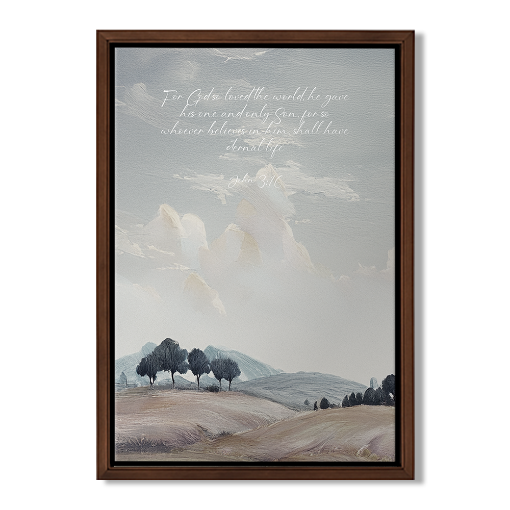 Graceful Landscape Skies Custom Scripture Print