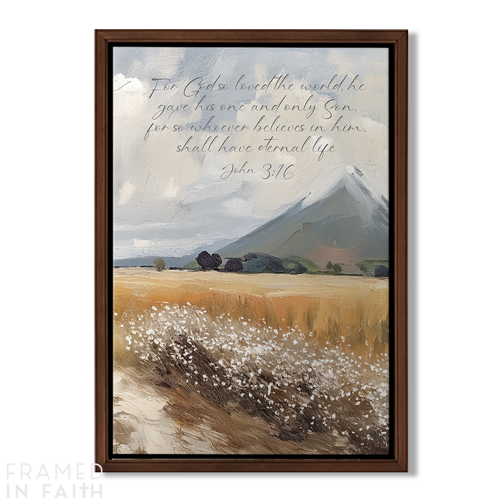 Quiet Valley Landscape Personalized Scripture Wall Art