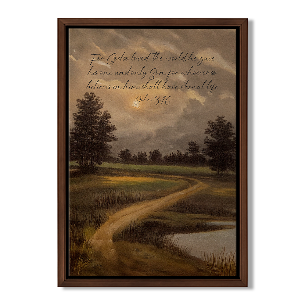 Quiet Field Path Custom Bible Verse Print