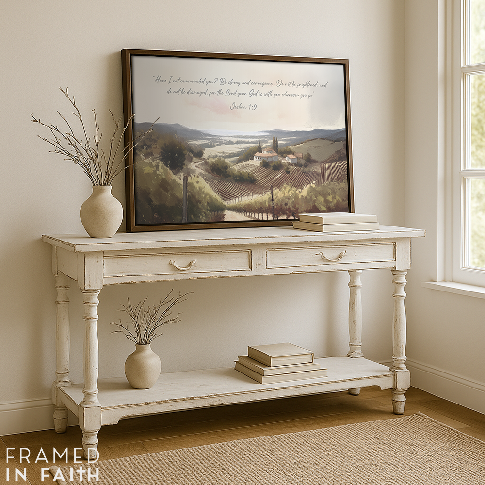 Vineyard Stillness Custom Landscape Wall Art