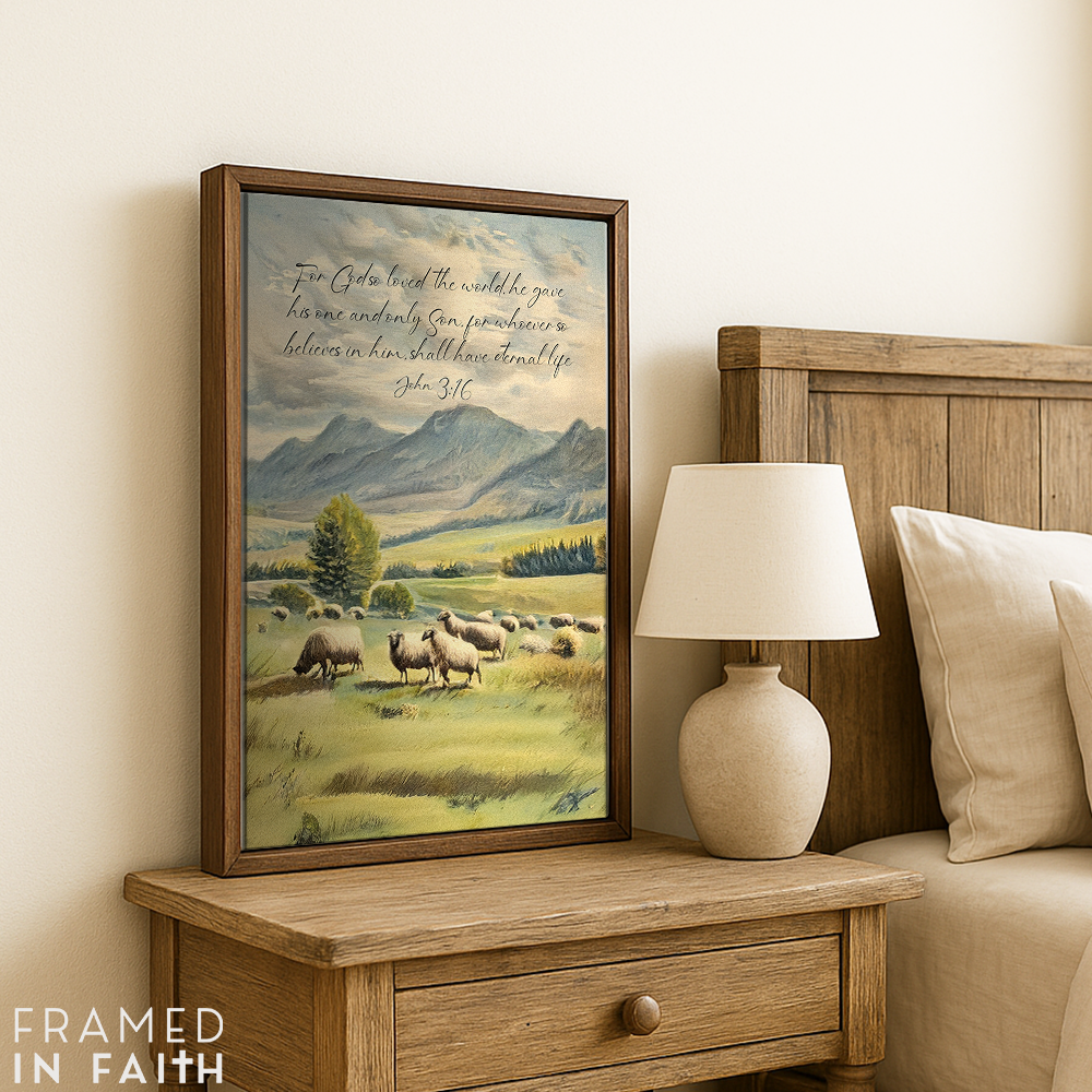 Pasture of Peace Custom Bible Verse Print