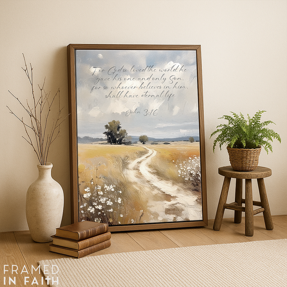Landscape Path Custom Bible Verse Print