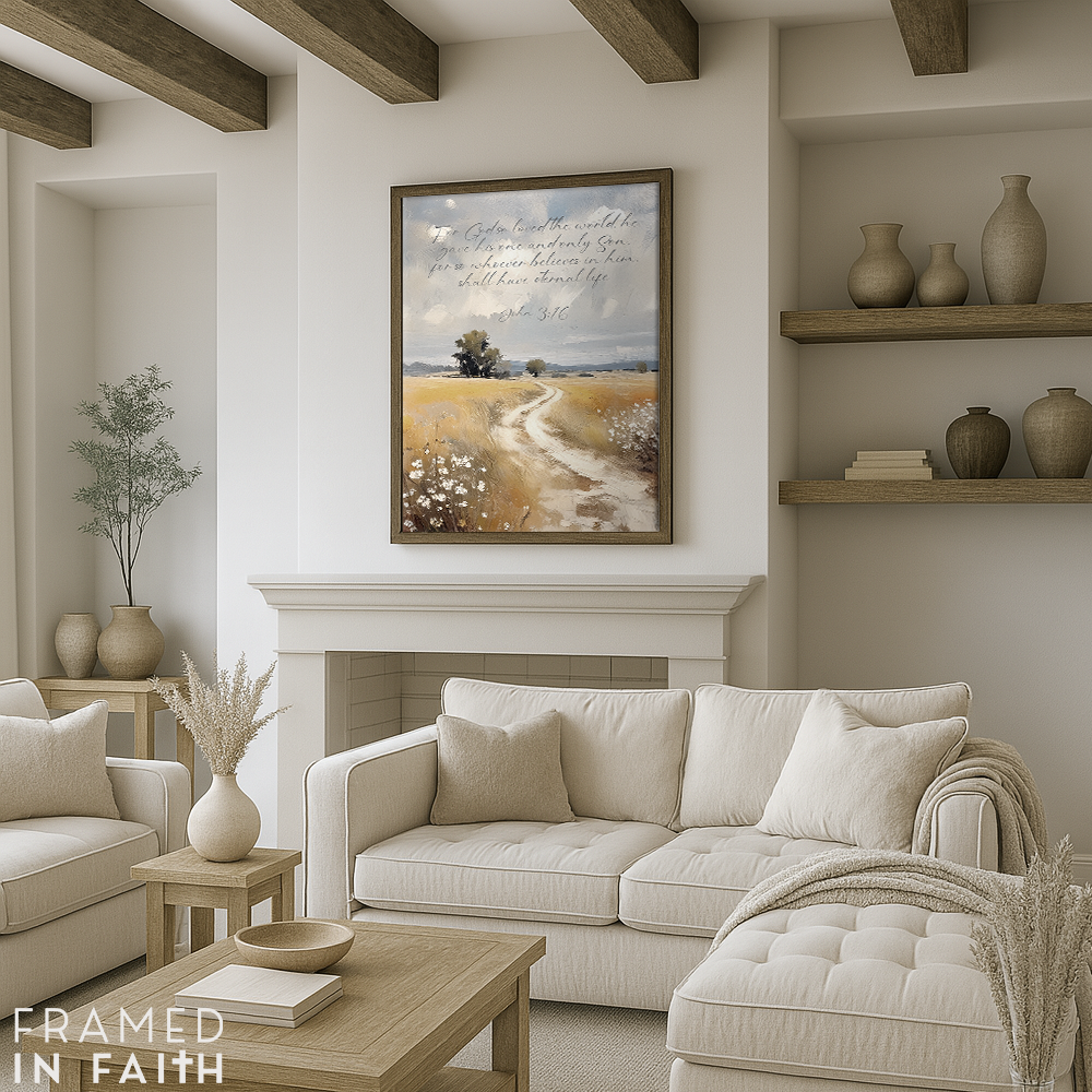 Landscape Path Custom Bible Verse Print