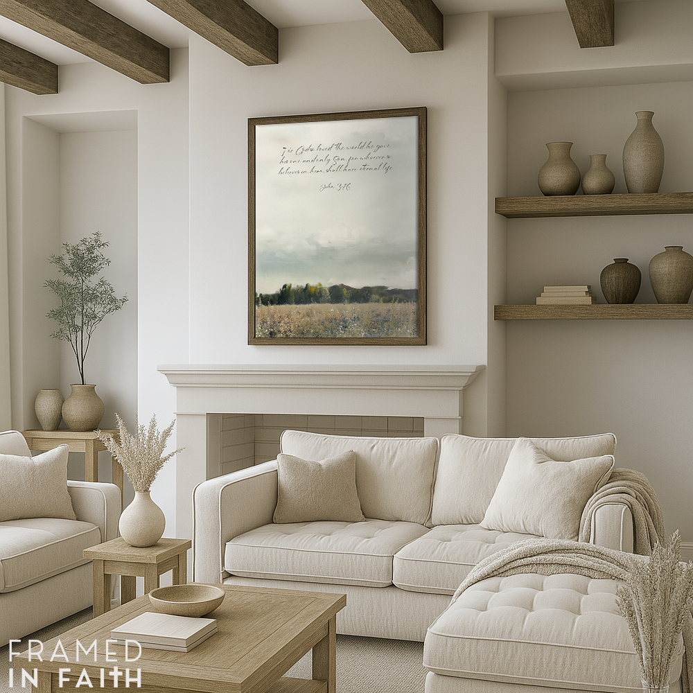 Mountain Bloom Custom Bible Verse Print