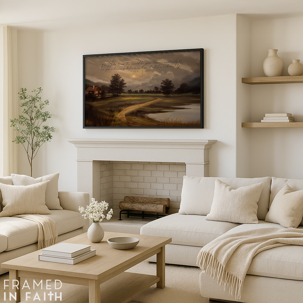 Quiet Field Path Custom Scripture Print