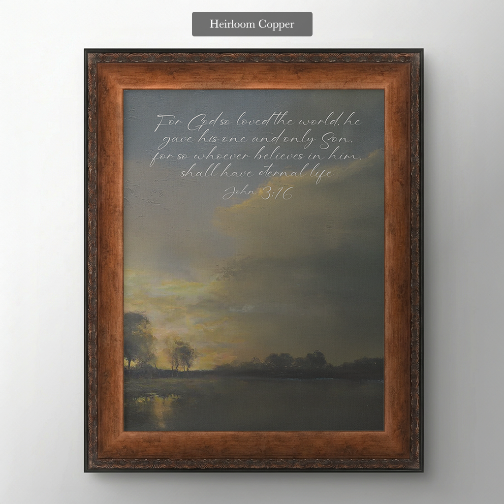The Sunset Lake (Vertical)