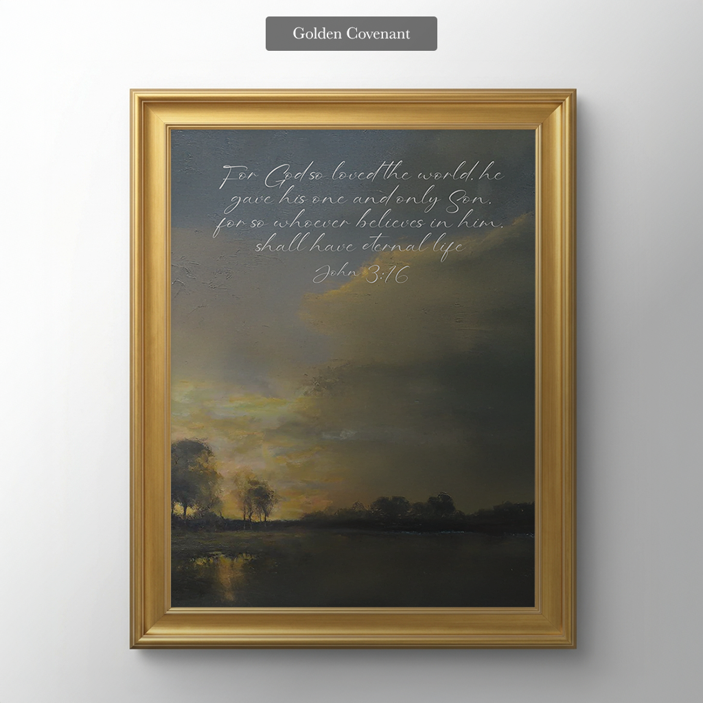 The Sunset Lake (Vertical)