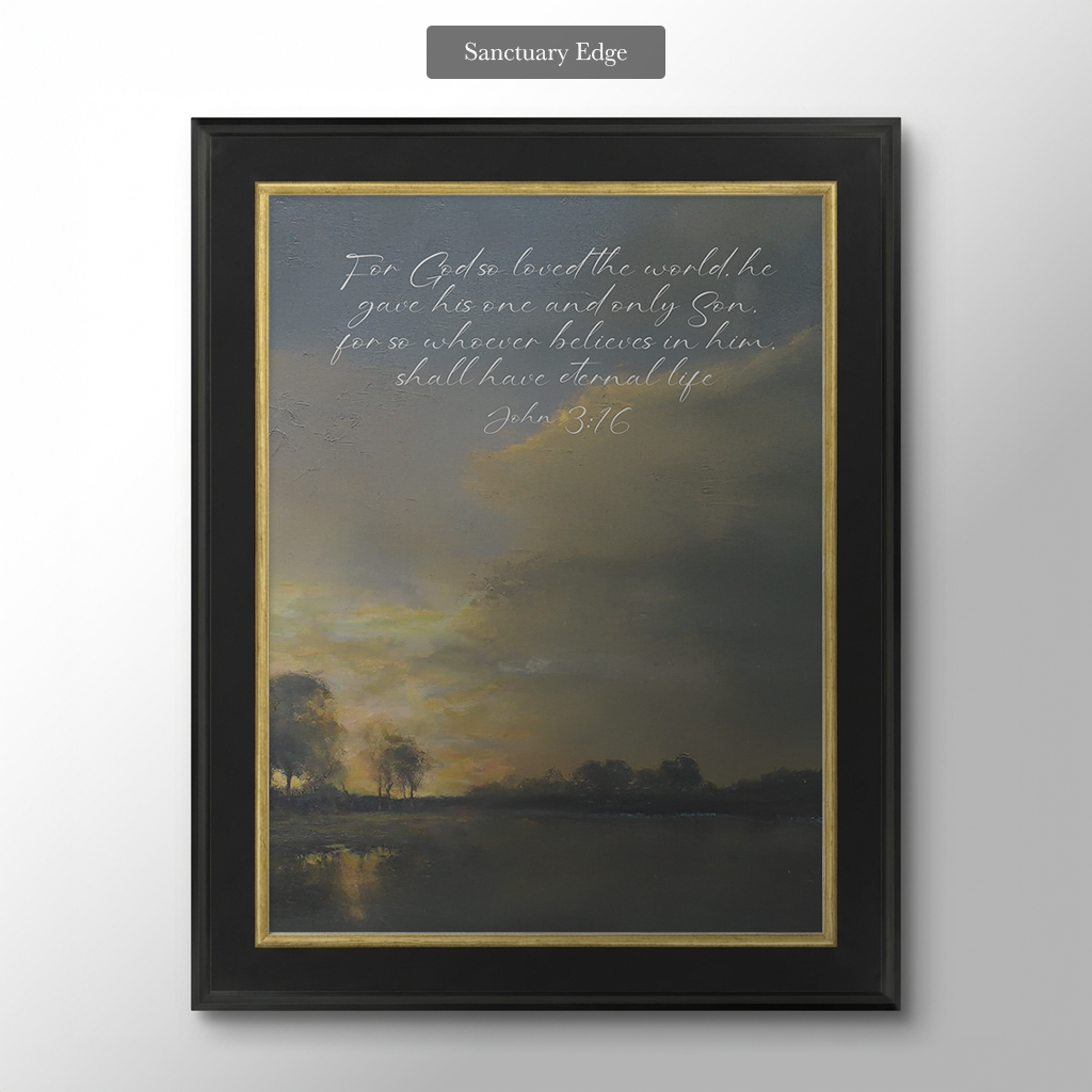 The Sunset Lake (Vertical)