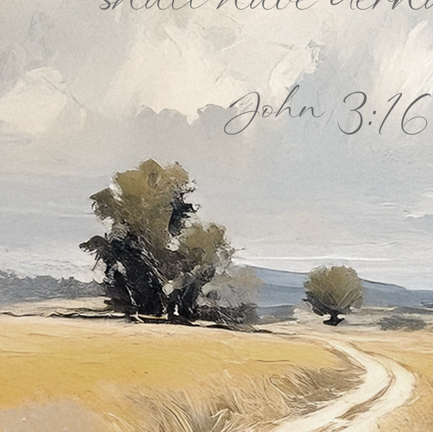 Landscape Path Custom Bible Verse Print