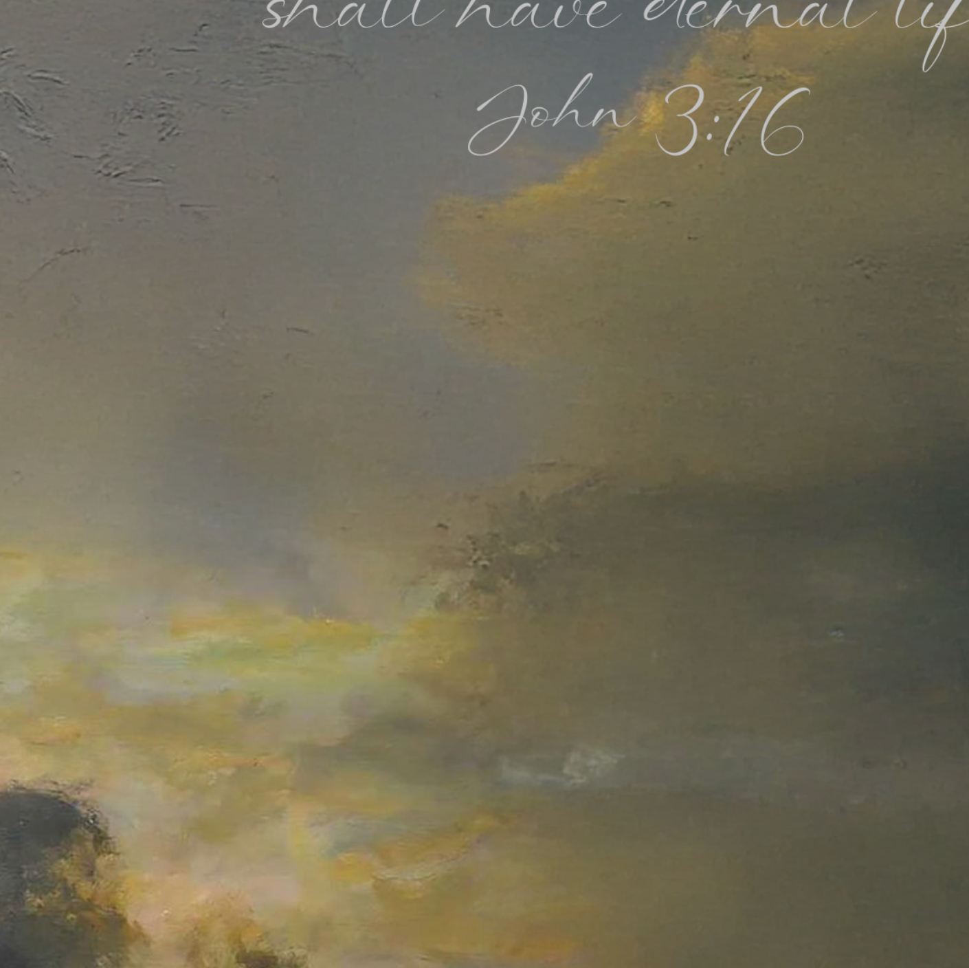 Sunset Lake Landscape Custom Bible Verse Print