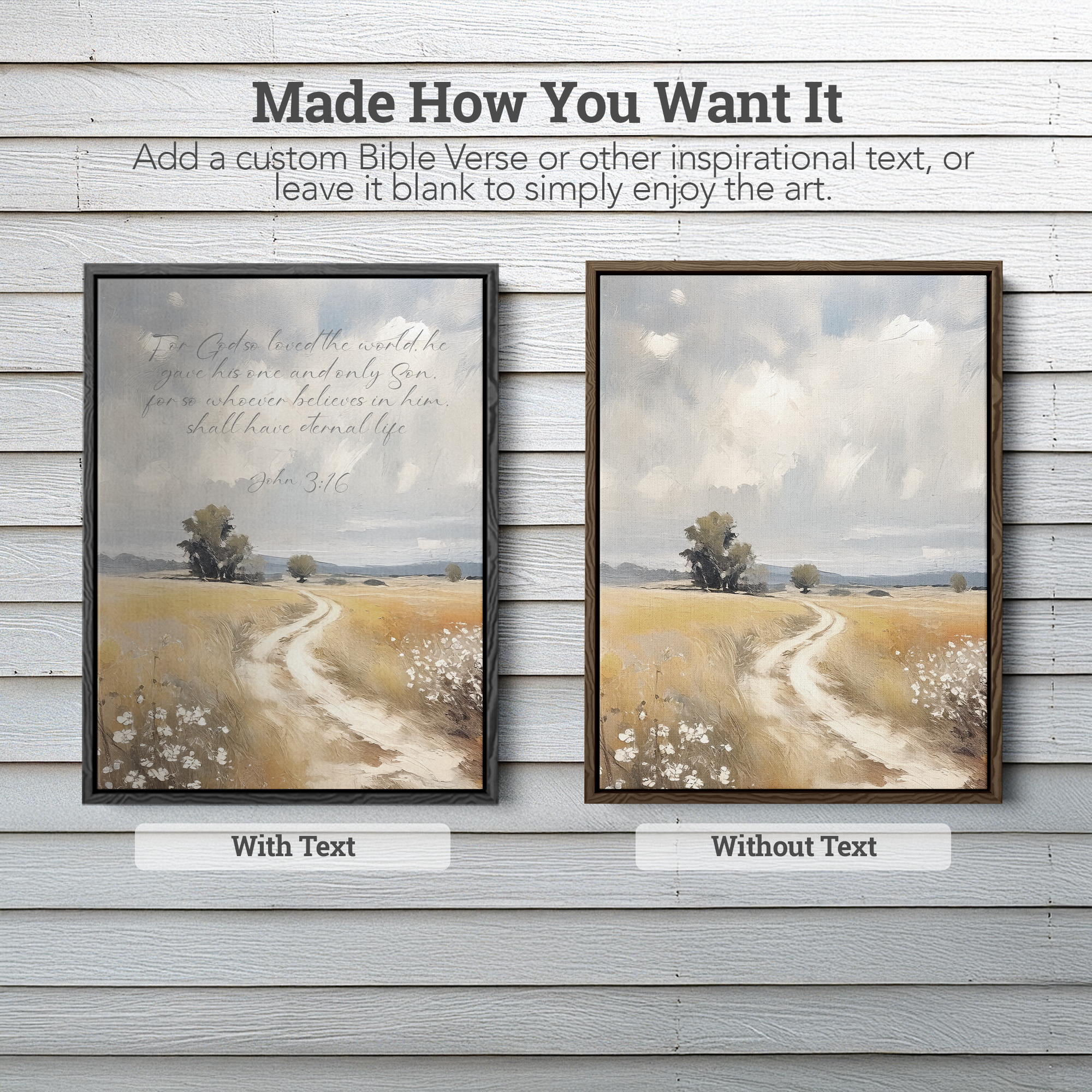 Landscape Path Custom Bible Verse Print