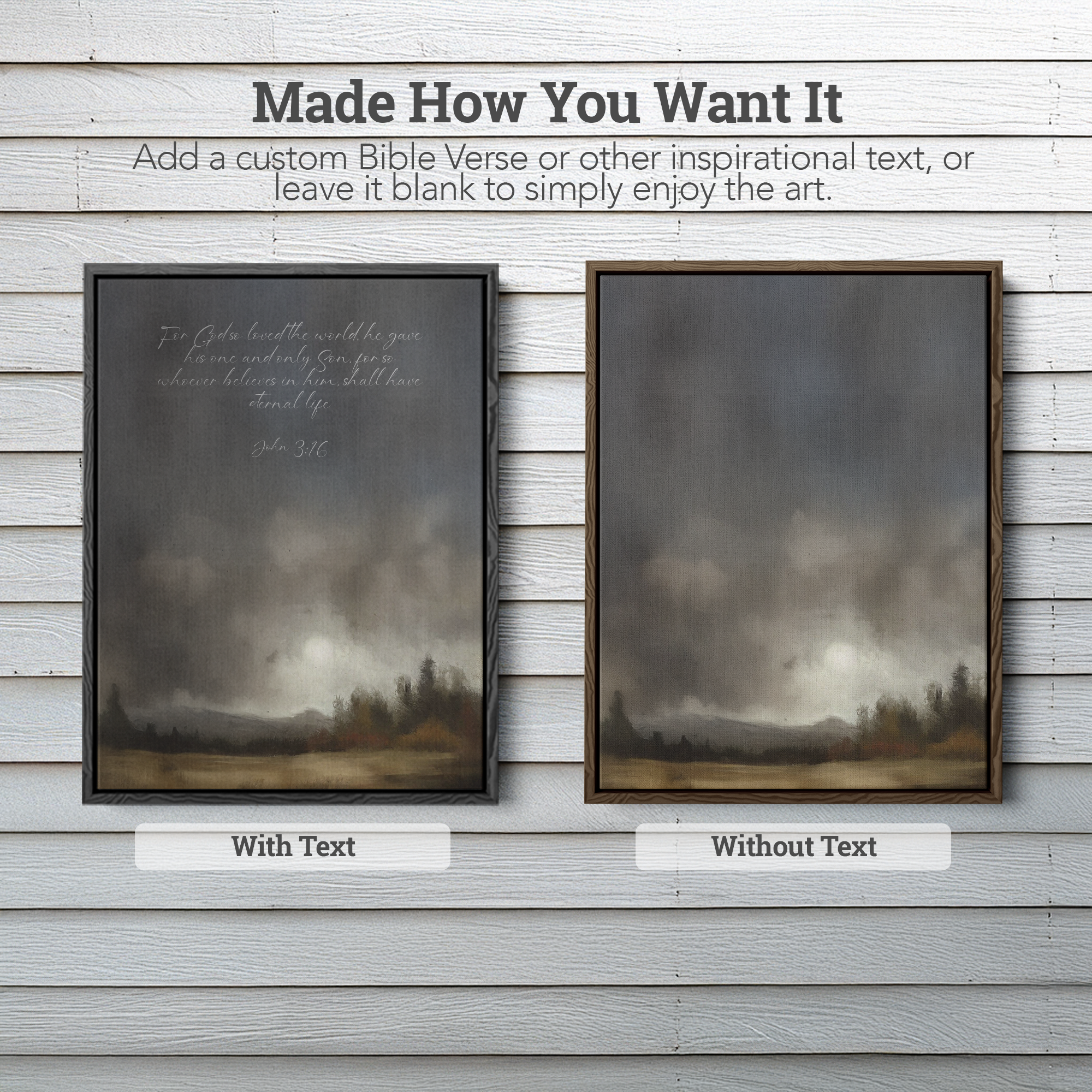 Wilderness Trail Landscape Custom Scripture Print